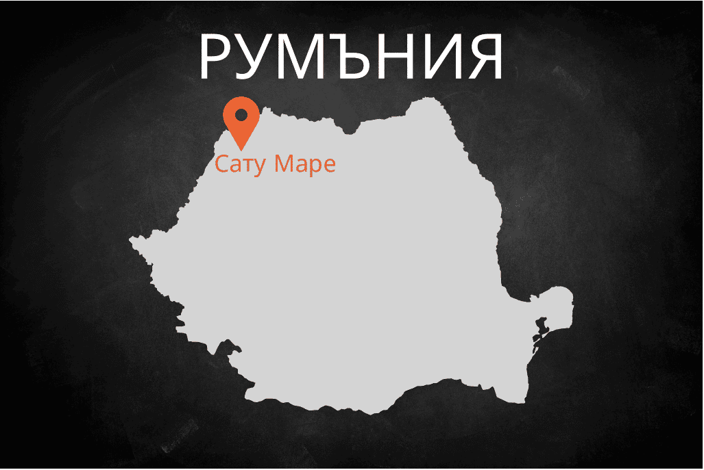 Map Romania Bulgarian
